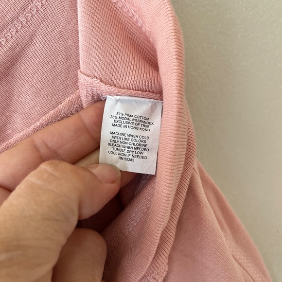 Express Sz S Stretch Pull On Pink Knit Yoga Pants Straight Leg Leggings - Picture 8 of 8